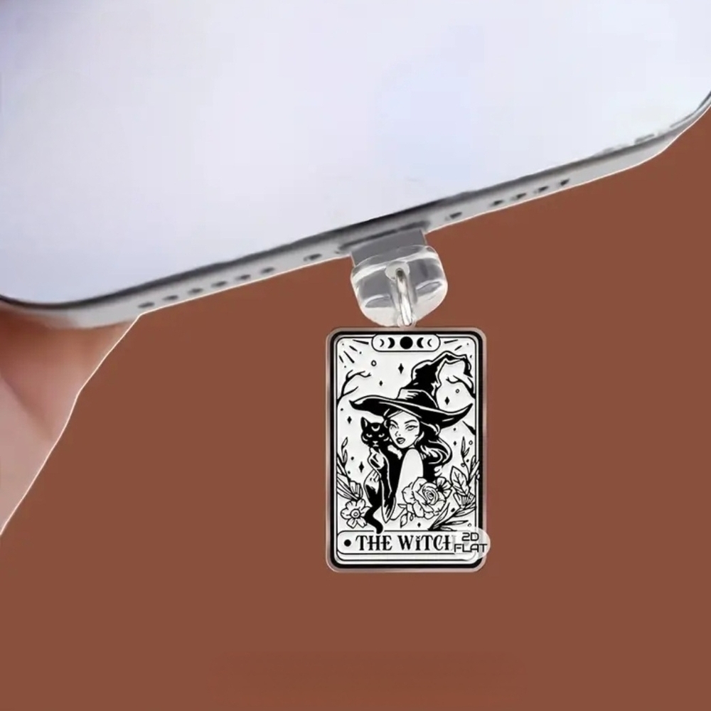 Cell Phone Dust Plug Witch Design